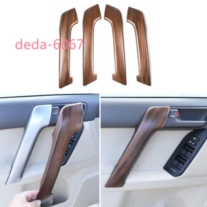 Pine Wood ABS Inner Door Handle Trim For Toyot@ Land Cruiser Prado FJ150 2010-19 - Bild 1 von 14