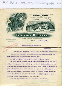 Dépt 69 - Lyon Place des Charpennes - Très Belle Entête Elevage du Bétail 1907 - Picture 1 of 1