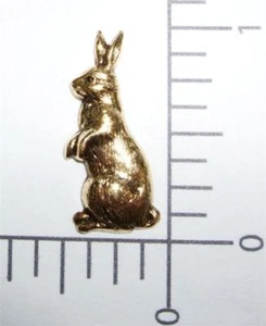 42153 3 Pc Brass Oxidized Victorian Rabbit Jewelry Finding - Picture 1 of 1