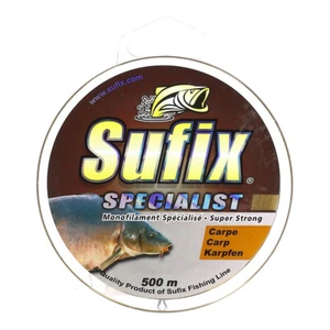 Sufix Specialiste Carpe Marron Ligne de Pêche 0,28mm 5,50Kg 500m Fil pour Carpes - Photo 1/2