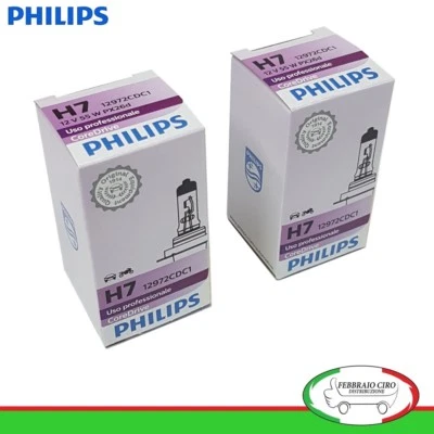 2 LAMPADINE PHILIPS H7 CORE DRIVE 12 V 55 W PX26d FARI AUTO MOTO - 12972CDC1 - Immagine 1 di 2