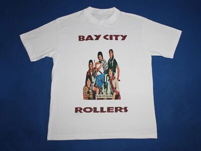 Retro Rollermania Bay City Rollers Band Shirt Classic White Unisex S-5XL - Image 1 of 3
