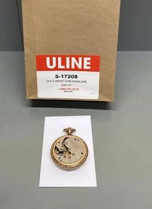 Schachtel mit 500, 3 x 4,5" Größe 4 1/2 Uline weiße Münzumschläge, S-71208 - Bild 1 von 5