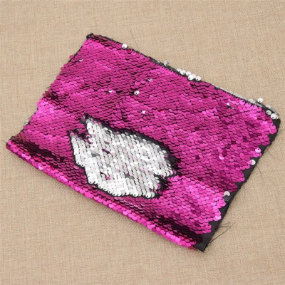 21X29cm Synthetic Leather Double Face Sequines Fabric DIY Handmade Accessories - Image 1 of 4