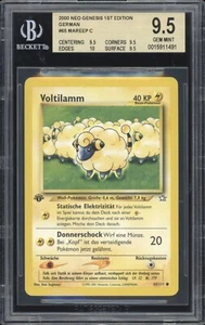 2001 Pokemon GERMAN 1st Edition Neo Genesis Voltilamm-Mareep 65/111 BGS 9.5 Q + - Picture 1 of 2