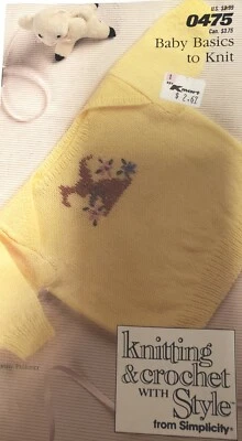 Baby Basics To Knit 0475 Knitting & Crochet Simplicity - Image 1 of 2