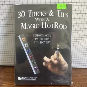 30 TRICKS & TIPS WITH MAGIC HOTROD COMBO DVD GIMMICK BLACK WITH RED FORCE (S6.8) - Picture 1 of 2