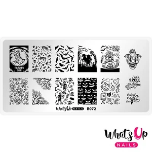 Whats Up Nails B072 No Clowning Around Stamping Plate For Stamped Nail Art - Picture 1 of 12