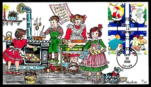 3949 - 3952 37c Stamps (2005) CHRISTMAS VILLAGE FDC HD/HP FROM FRAN B. PASLAY - Picture 1 of 1