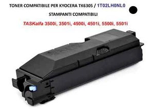 Compatibile Toner Tk6305 bk (nero) per Kyocera TASKalfa 3500i, 3501i, 4500i - Foto 1 di 3