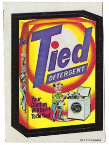 1973 OPC Wacky Packages 1st Series 1 TIED DETERGENT tan back ex- o/c - Picture 1 of 1