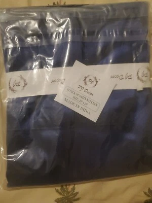 (New) PJ Decor 12 Pieces Blue Satin Napkin Square 20 x 20 Inches Dinner Napkins - Image 1 of 4