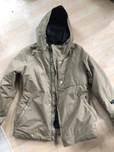 Burton Dry Ride Khaki Womans Large Mens Small Jacket Like New - Picture 1 of 9