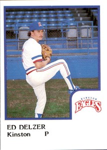 1986 Kinston Eagles ProCards #4 Ed Delzer Cal State Fullerton Sacramento CA Card