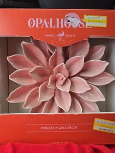 Rare Opalhouse Pink Porcelain Flower Wall Decor NEW IN BOX - Bild 1 von 2
