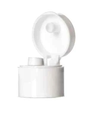 24-410 White Flip Dispensing Caps - Image 1 of 2