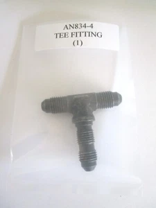 Camiseta AN834-4 1/4" Tubo Acomodado 7/16" Rosca Tamaño Todos Los Lados Acero Montaje Nuevo de Lote Antiguo - Imagen 1 de 4