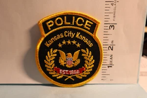 police patch KANSAS CITY POLICE KANSAS YELLOW BORDERS - Bild 1 von 1