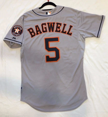 Authentic Majestic 44 LG., HOUSTON ASTROS ON FIELD JEFF BAGWELL COOL BASE Jersey Cover