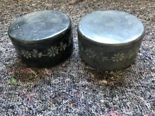 Marble Indian Pots - Set Of 2
