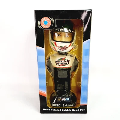 2001 Bobby Labonte #18 Nascar Figure Bobble Dobbles Interstate Batteries - NIB - Image 1 of 4