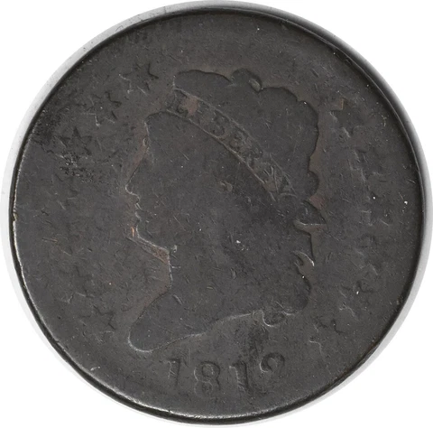 1812 Large Cent G Uncertified #1025 Cover