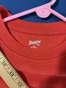 Duluth Souped-Up Sweatshirt Women’s XL Orange / Peach Crewneck Ribbed Pocket - Picture 1 of 9