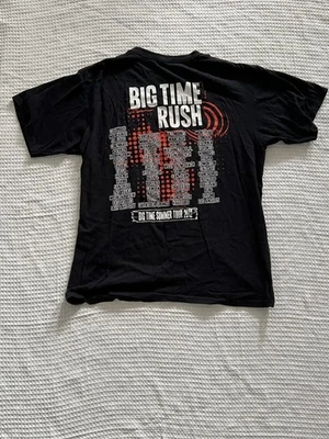 Raro Black Big Time Rush Summer Tour 2012. Camisa grande unisex 100 % algodón. Foto 1 de 2