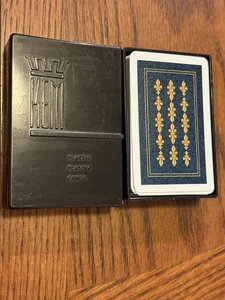 KEM Florence Vintage Plastic Pinochle Cards Missing 2 Cards 1947 Great Condition - Picture 1 of 11
