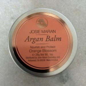 JOSIE MARAN Argan Balm Nourish and Protect 1 oz - Orange Blossom. New W/O Box - Picture 1 of 2
