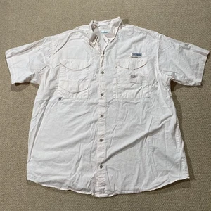 Columbia PFG Shirt Herren XL Rose Pink Performance Angelausrüstung Kurzarm - Bild 1 von 9