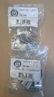 Dispositivo de anclaje Gerber 99-190 G0099190 para todos los lavabos bajo encimera paquete de 2 Foto 1 de 3