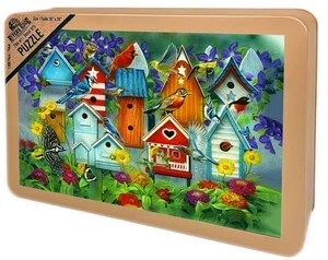 "Vogelhausgarten" 1000 Teile Puzzle von Rivers Edge - Bild 1 von 9