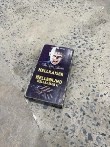 Hellraiser & Hellraiser 2 Hellbound VHS 1995 Horror 2 Tape Box Set Clive Barker - Picture 1 of 8