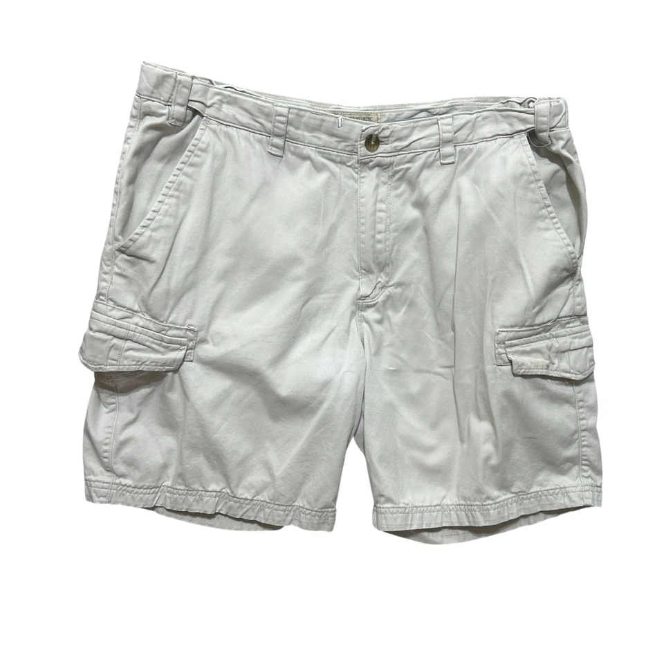 Pantalones Cortos de Carga Island Republic Para Hombres 40 Bolsillos Utilitarios de Algodón Caqui Exterior Informales Foto 1 de 4