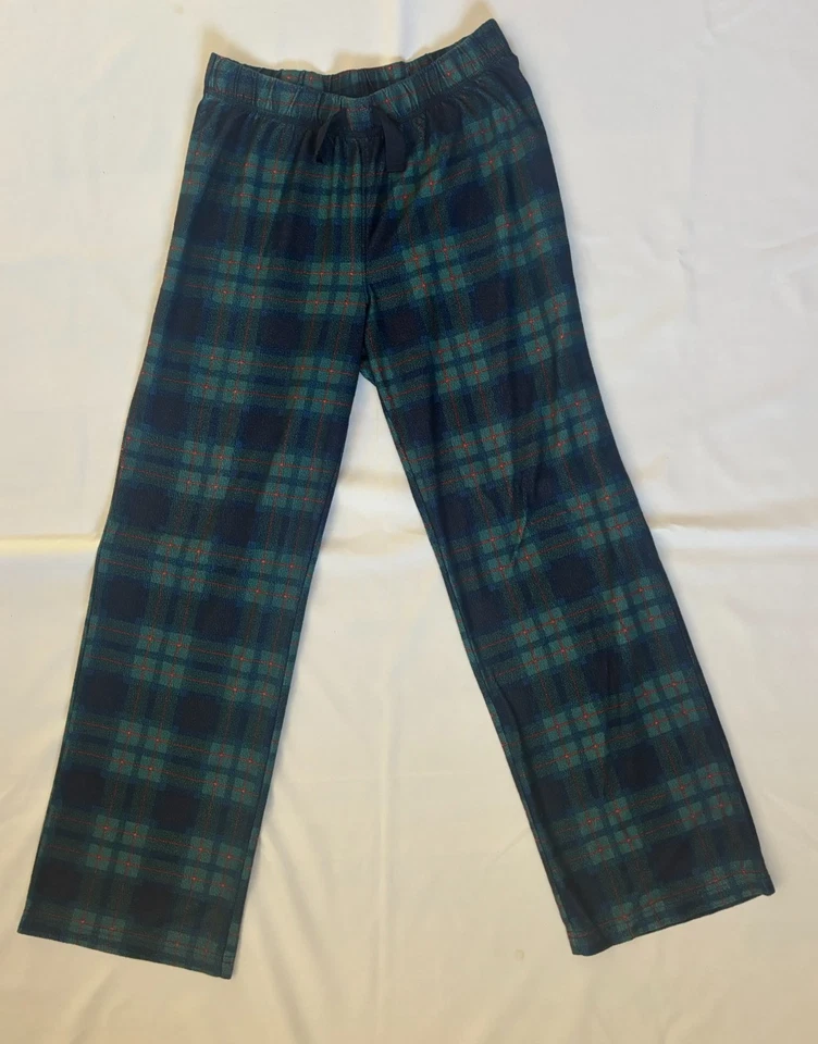 BOYS’ OLD NAVY PLAID PAJAMA PANTS, NAVY/GREEN/RED, SIZE X-LARGE 14-16 - Image 1 of 1