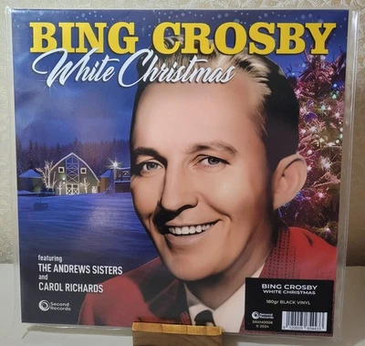 CROSBY BING WHITE CHRISTMAS (black) NEW w/minor sleeve damage - Image 1 of 3