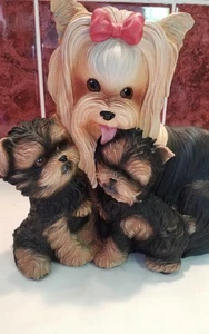 Yorkshire terrier figur Yorkie Kisses Bedford Sculpture Groß Limitiert Edition - Bild 1 von 9
