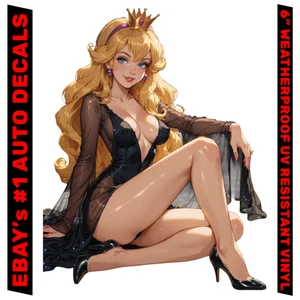 PRINZESSIN PFIRSICHBLOND 6" WETTERFEST AUTO VINYL AUFKLEBER DECAL SEXY GIRL WAIFU - Bild 1 von 1