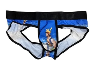 Gigo Pikachu Ash Ketchum Pokémon Anime Azul Negro Jock Brief Jockstrap Pequeño S - Imagen 1 de 2