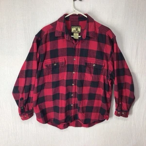 Vintage Field And Stream Holzfällerhemd Herren XL schwer Flanell rot Büffelmuster - Bild 1 von 6