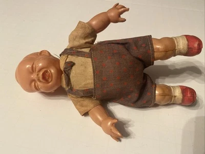 VINTAGE CELLULOID WIND UP Crying Young Boy Made in Occupied JAPAN Toy **As Is** - Image 1 of 4