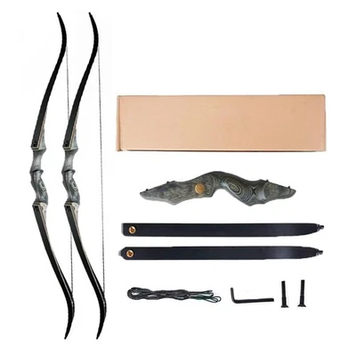 25-50lbs 60" Archery Left/Right hand Takedown Recurve Bow Target Hunting Shootin - Image 1 of 4