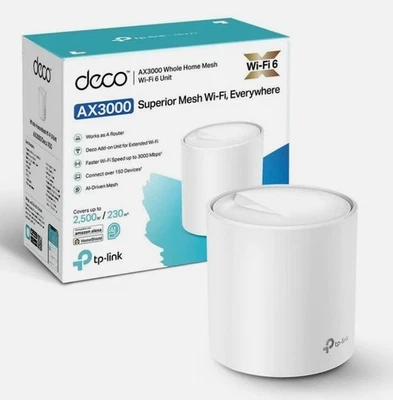 TP Link Mesh WiFi 6 Deco X50 Dual Band AX3000  3 Porte Gigabit, Router AC POINT  - Immagine 1 di 4