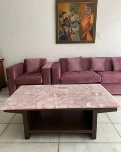 Stunning Rose Quartz Dining Table, Cafeteria Table, Kitchen Slab Table, Hallway - Picture 1 of 4