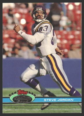 Steve Jordan #459 1991 Stadium Club Minnesota Vikings - Image 1 of 2