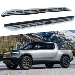 2PCS Silver Running Board fits for Rivian R1T 2021-2024 Side Step Nerf Bar - Picture 1 of 7