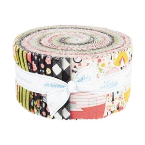 Riley Blake Designs JOY IN THE JOURNEY Rolie Polie 40pc 2.5" Strips FREE PANEL! - Picture 1 of 3