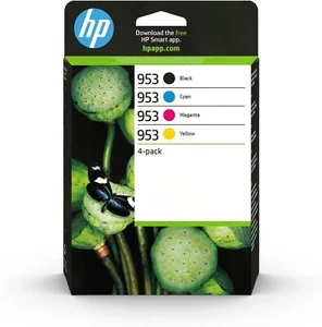 HP 953 4 pk Original Ink Cartridges - New Unopened Box - Picture 1 of 1