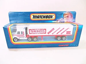 MATCHBOX CONVOY CY16 SCANIA T142 BOX TRAILER - MERCHANT'S'. MIB/ BOXED - Picture 1 of 7